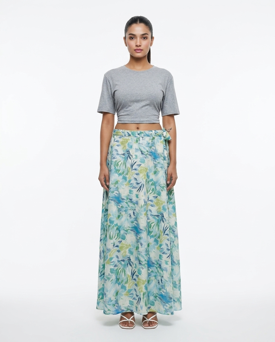 Aqua Bloom Skirt