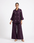 Dark Purple Embellished 2 piece Salwar Set