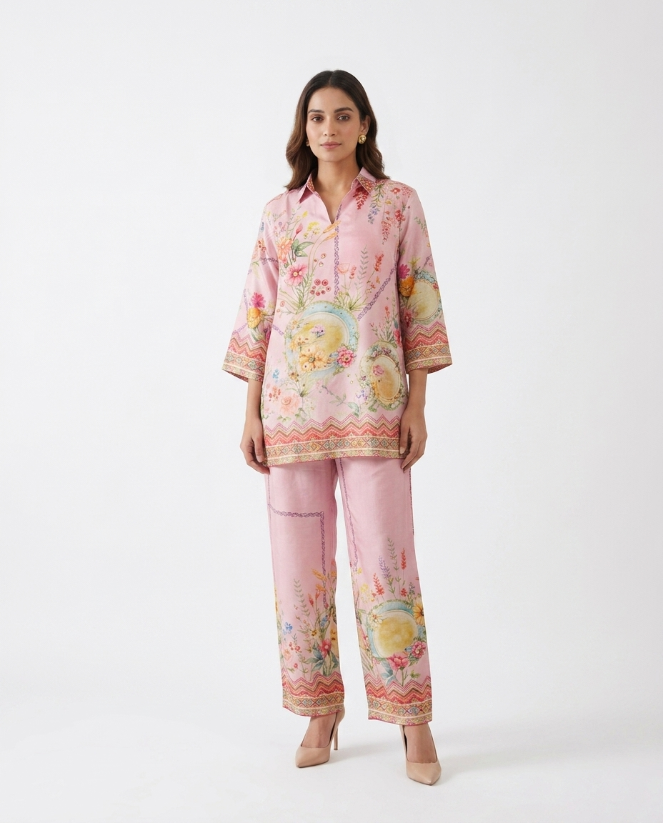 Pink Floral 2 Piece set