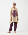 Iris 2 piece set Dola silk material