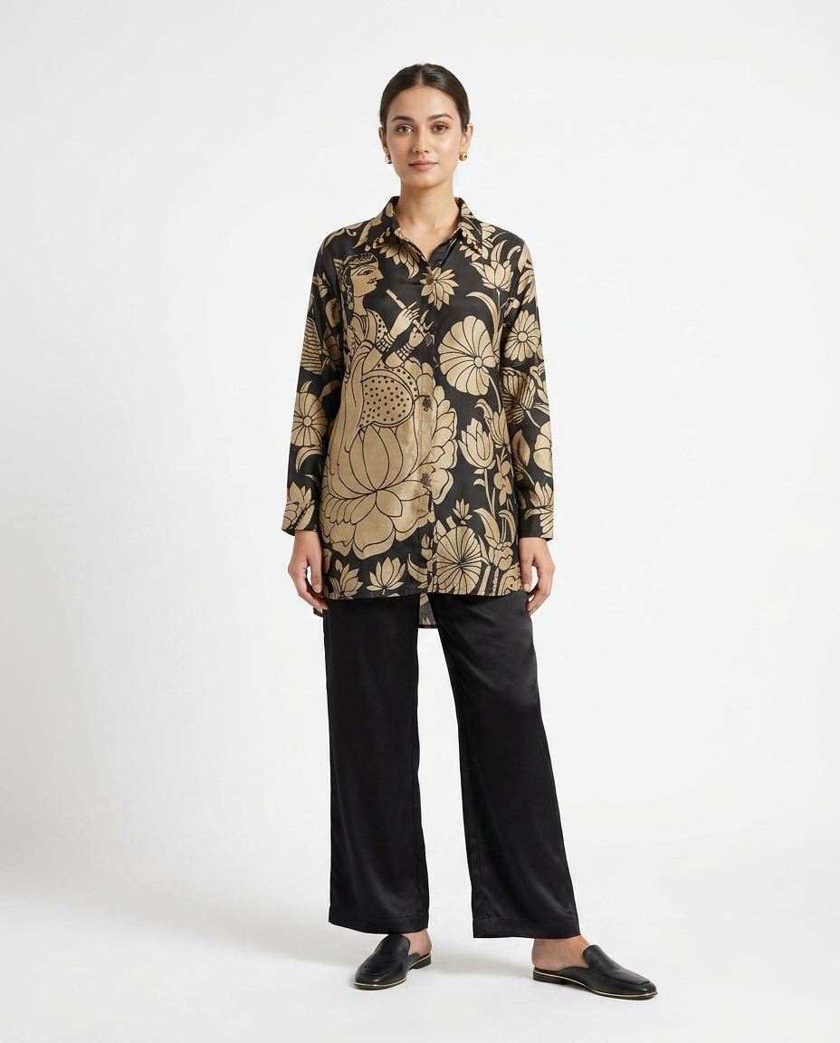 Midnight Muse Muslin Shirt