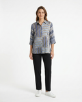 Silver Wave Crepe Shirt