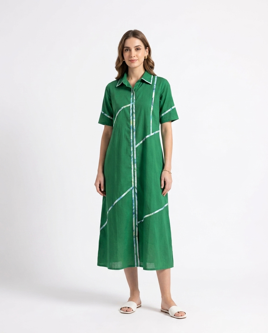 Emerald Gown cotton linen