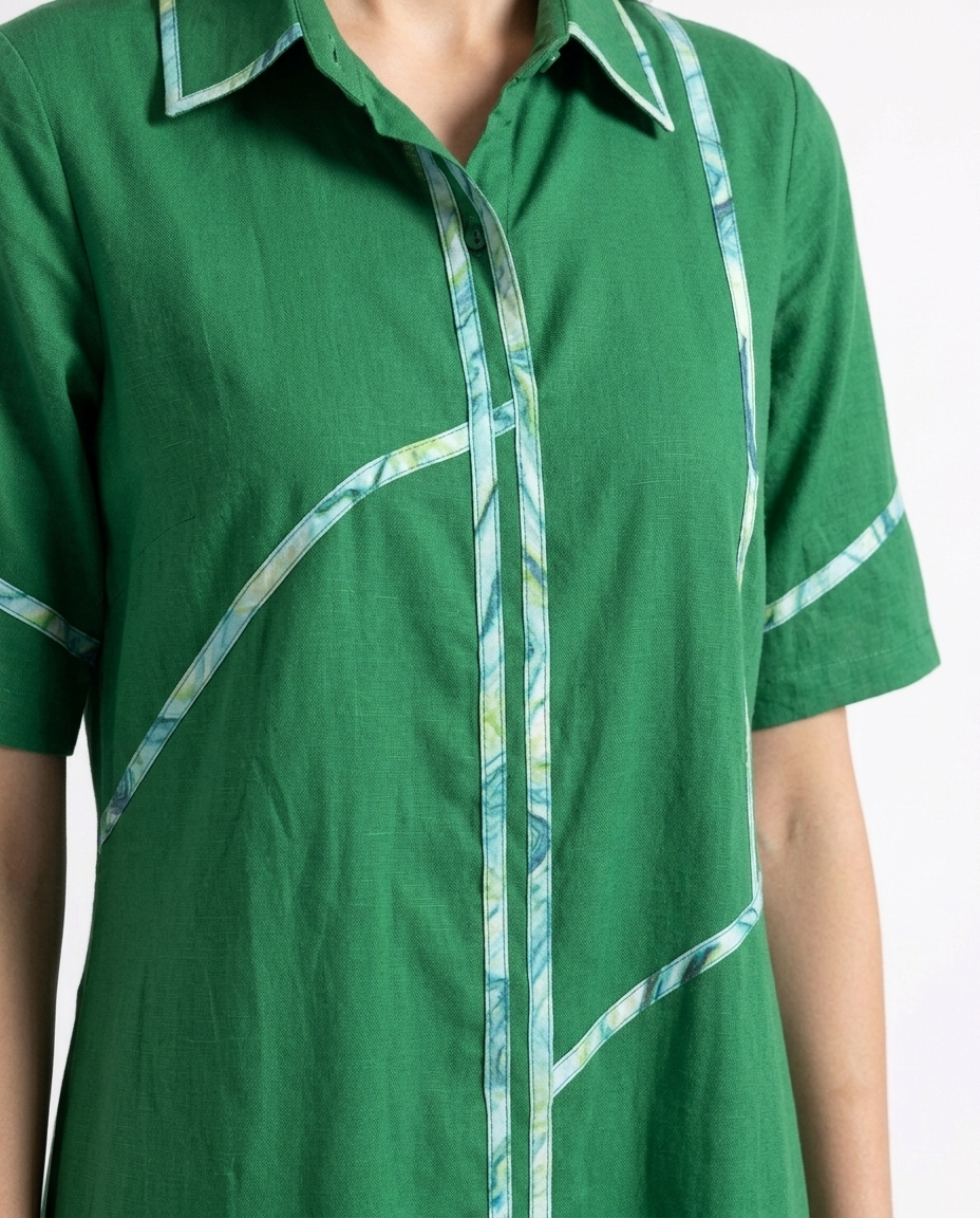 Emerald Gown cotton linen