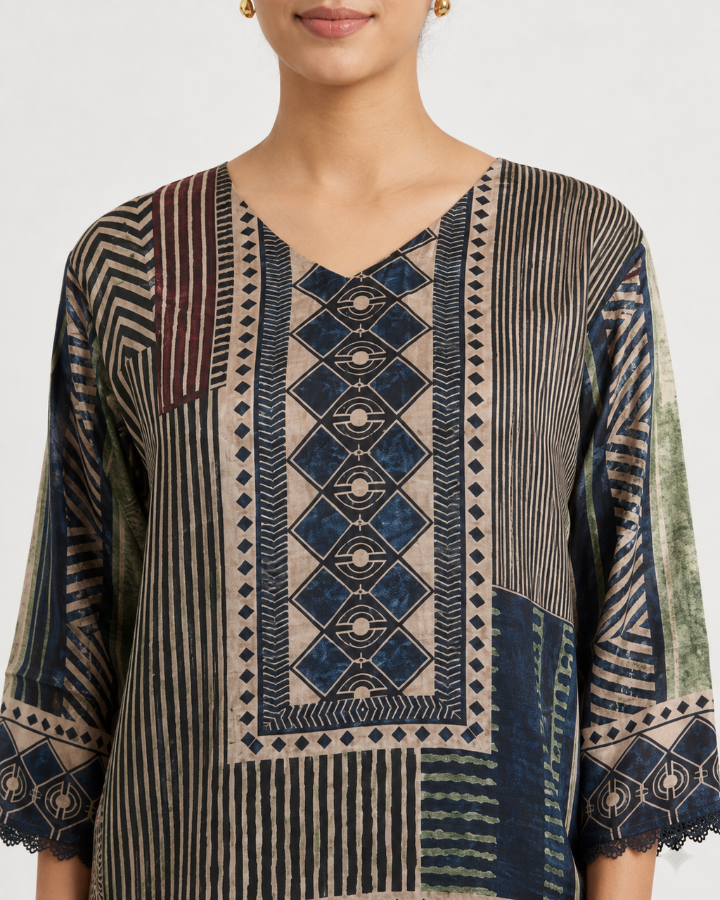 Urban Stripe Crepe Shirt
