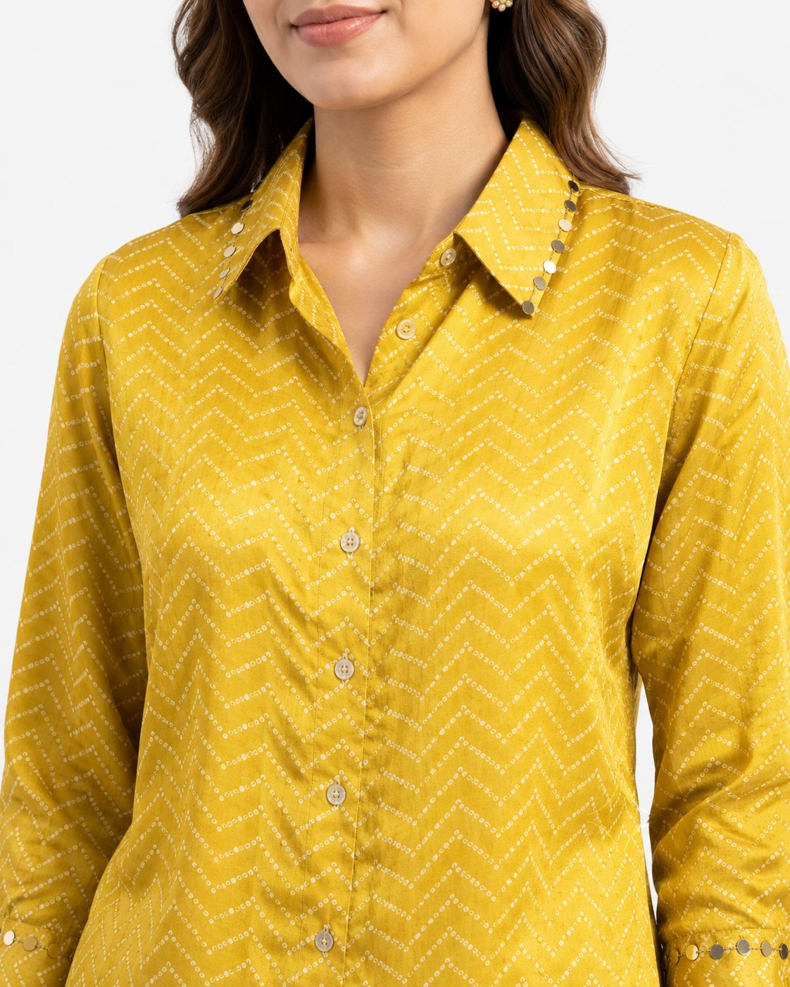 Sunlit Wave Crepe shirt