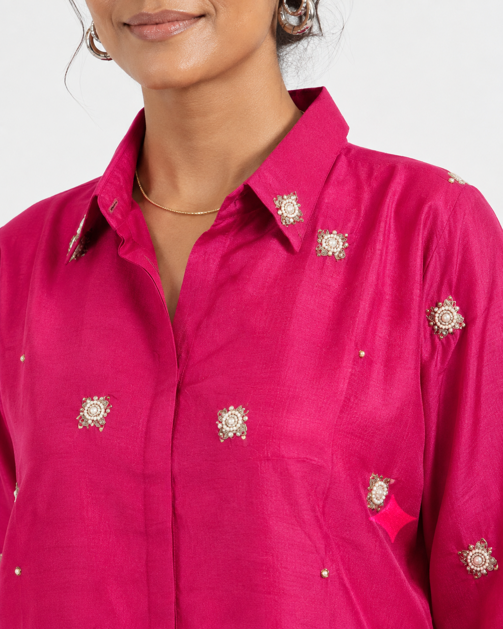 Rani Pink Embellished Salwar Set